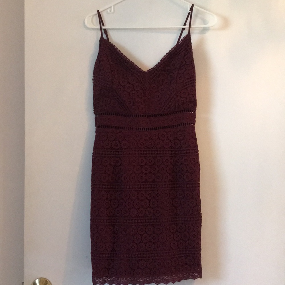 Abercrombie & Fitch Lace Dress V-Neck Size Medium